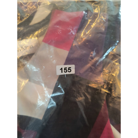 Calvin Klein Sleeveless Blouse Women's Size PL Multicolor Stretch Knit Top - Picture 15 of 15